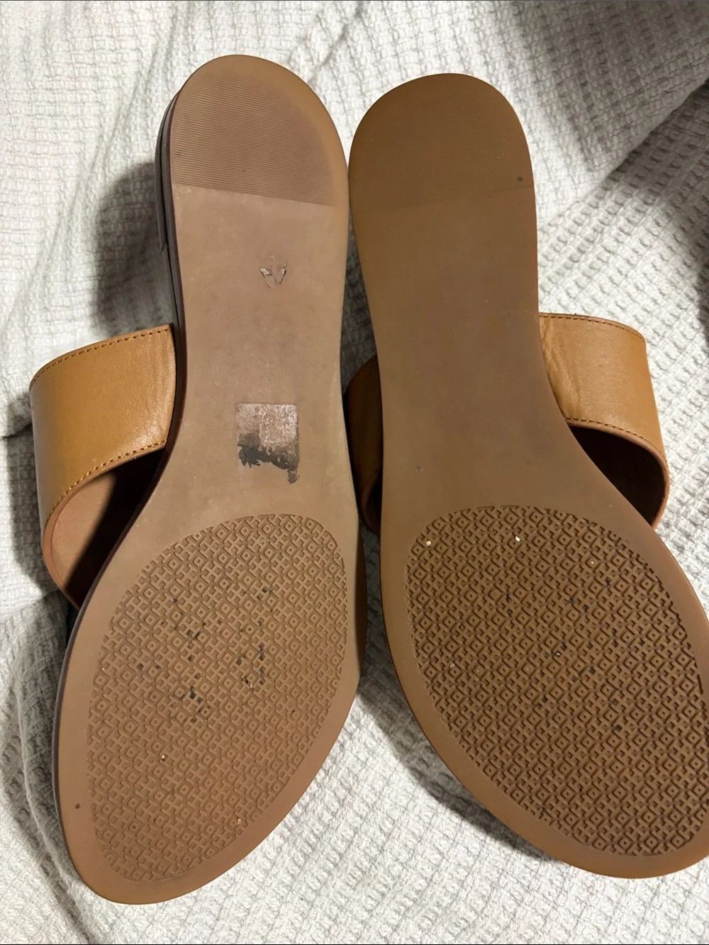 Tory Burch Tan Leather Miller Thong Sandals - Picture 2 of 5